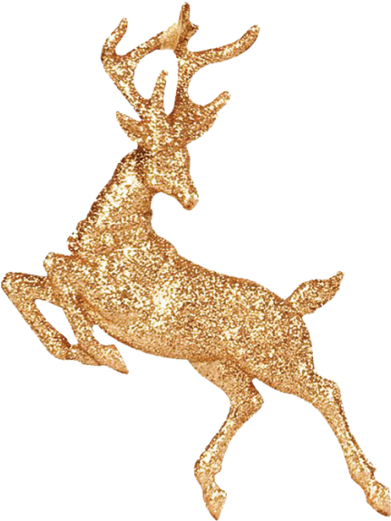 Download Golden Deer Gold Christmas Deer Png Png Image With No Background Pngkey Com