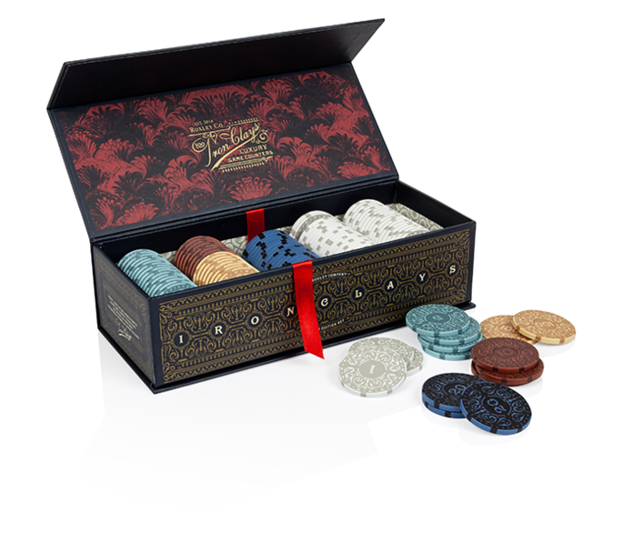 Iron Clays Poker Chips - Drawer (729x1024), Png Download