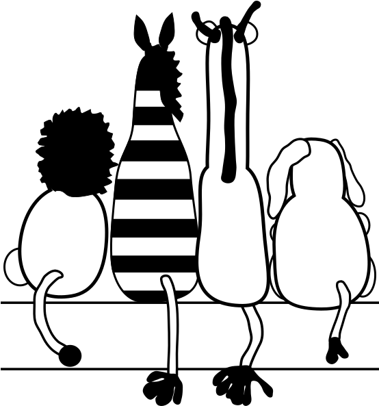 Animal Friends Royalty Free Stock Huge Freebie - Family Art Print - Family Home Print - Quote Art Print (553x600), Png Download