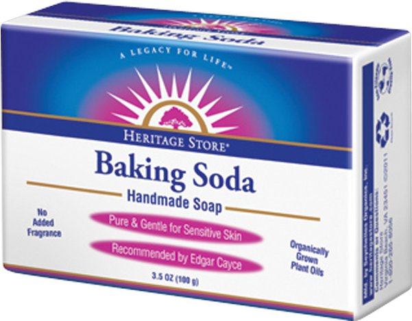Heritage Store Baking Soda Handmade Soap-3 - Heritage Store Bath Soap, Baking Soda, 3.5 Ounce (650x650), Png Download