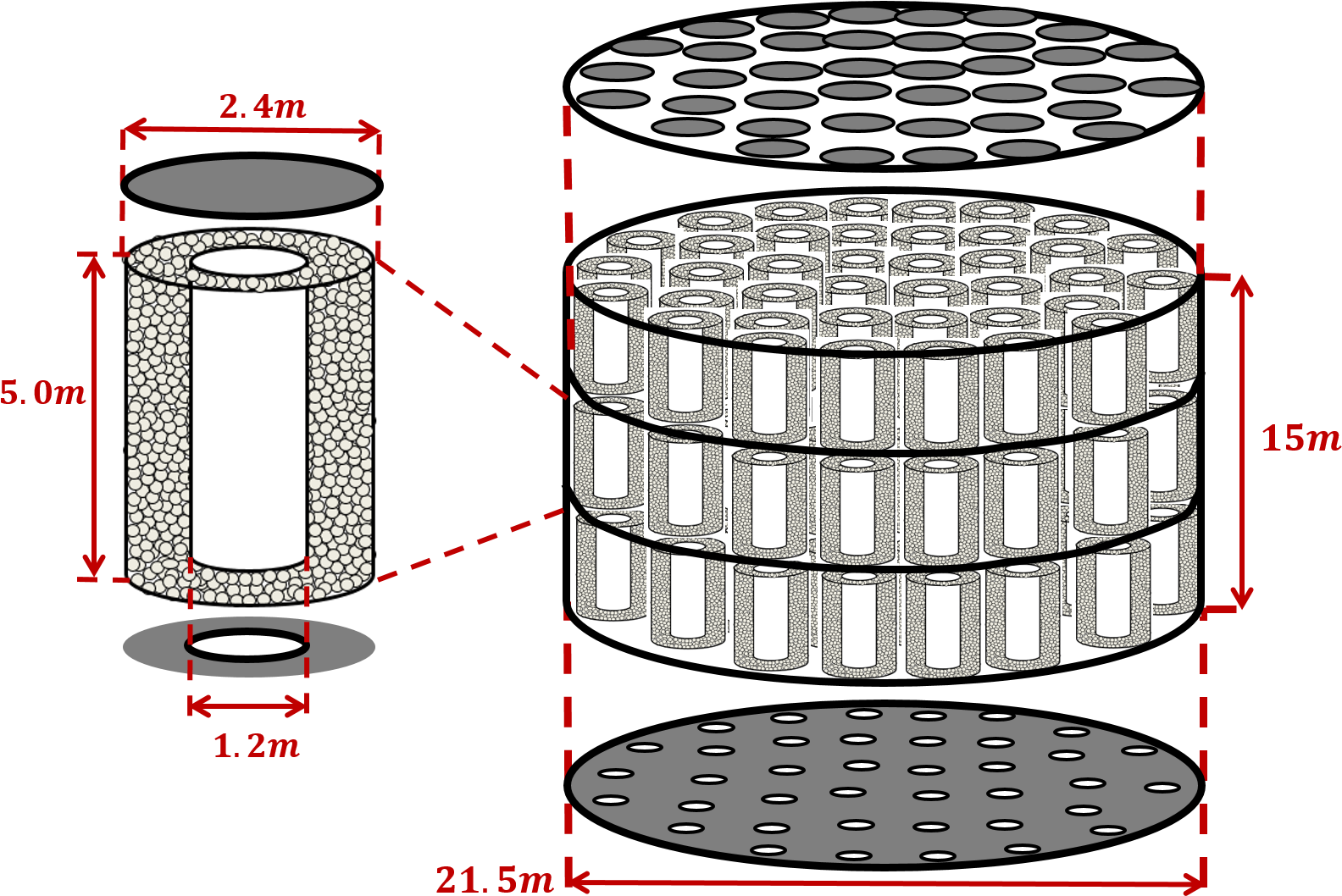 Proposed Design Of A Carbon Capture Reactor Filled (1628x1073), Png Download