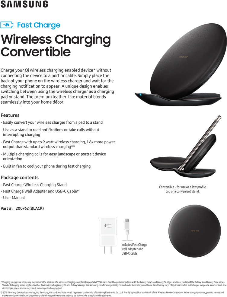 Overview - Snu Fast Charge Convertible Wireless Data Cable Charging (896x996), Png Download