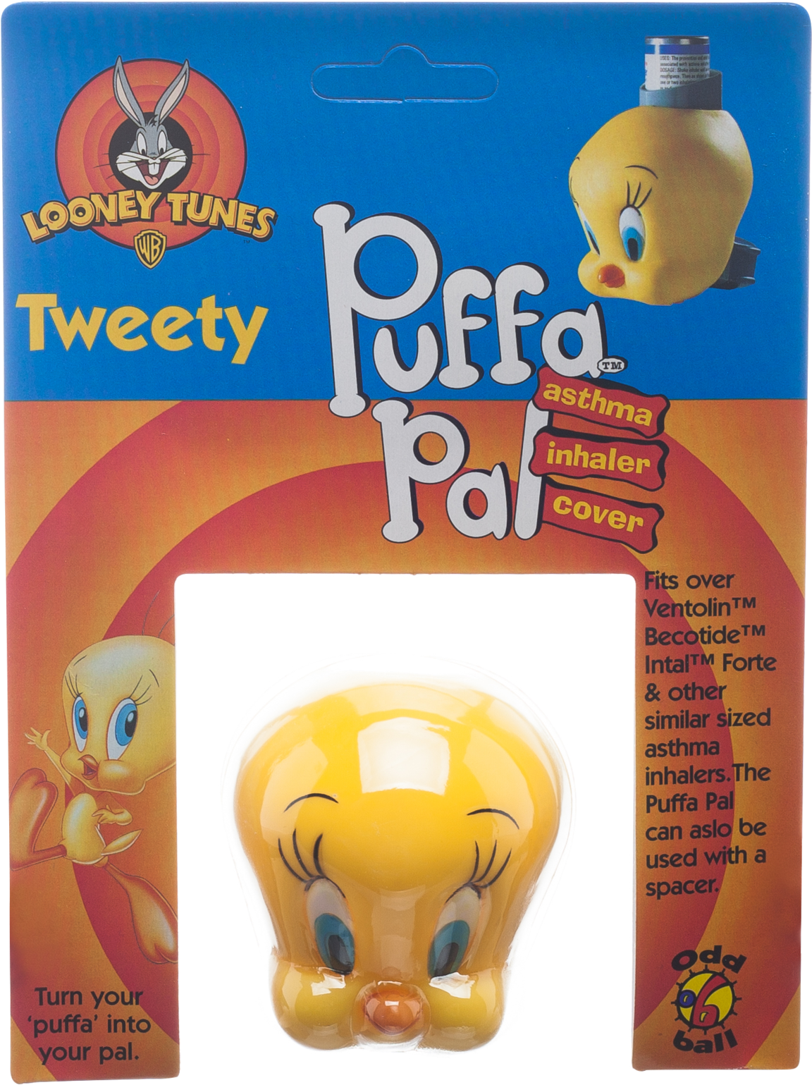 Tweety 90's Inhaler Cover - Inhalers With Characters On Them (2048x2048), Png Download