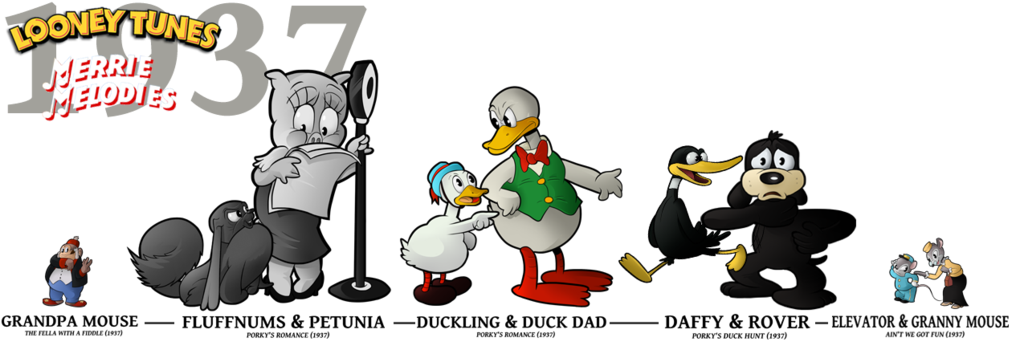 Looney Tunes And Merrie Melodies In - "the Bugs Bunny/looney Tunes Comedy Hour" (1985) (1024x370), Png Download