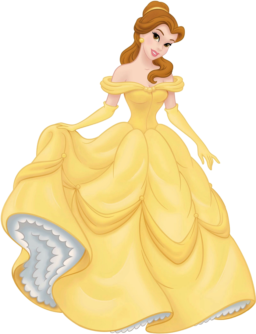 Yellow Dress Clipart Beauty And The Beast Dress - Disney Princess Belle (864x1117), Png Download