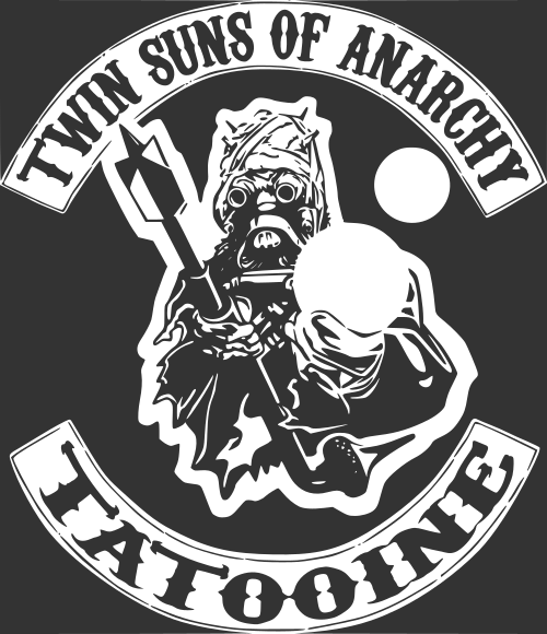 Twin Suns Of Anarchy Tatooine - Sons Of Anarchy (500x580), Png Download