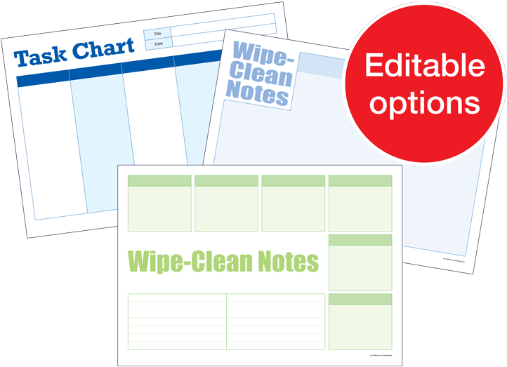 Dry-wipe Notices Board Temporary Notes To Remember - Diagram (760x560), Png Download