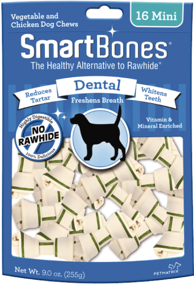 108-02744 - Smart Bones - Dental Chews Dog Treat Mini 2" - 24 Bones (600x600), Png Download