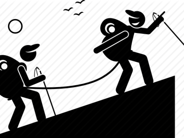 Hiking Clipart Trekker - Illustration (640x480), Png Download