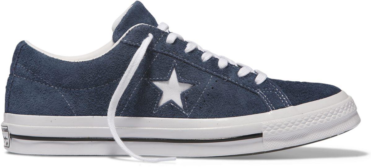 One Star Premium Suede Low Top Navy Navy White - Converse One Star Ox Deep Bordeaux (1200x1200), Png Download