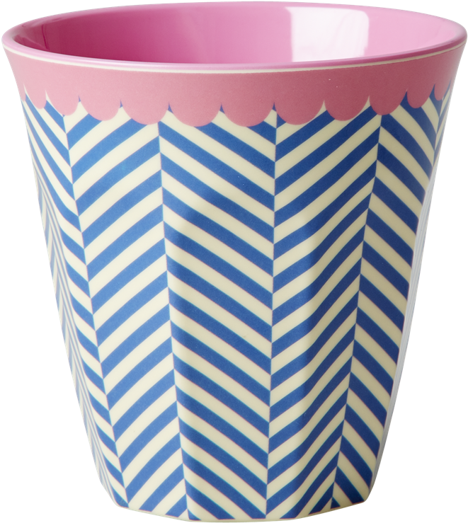 Rice Dk Blue Sailor Stripe Melamine Cup - Melamine Beaker (1024x1024), Png Download
