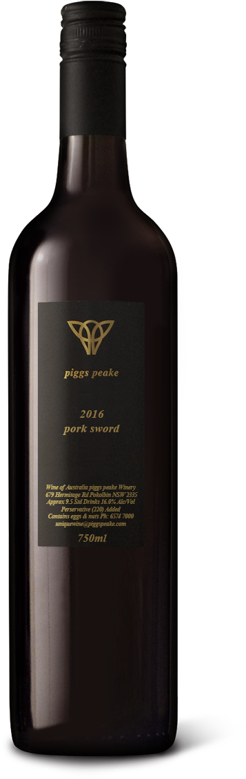 2016 Pork Sword - Piggs Peake Winery (600x1200), Png Download