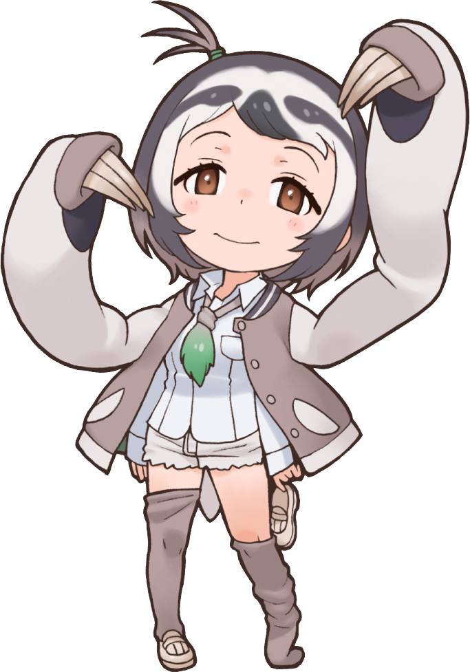 Pale-throated Sloth - Kemono Friends Sloth (683x977), Png Download
