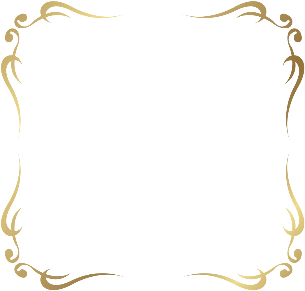 Decorative Border Png - Fancy Borders Png Gold (1060x1008), Png Download