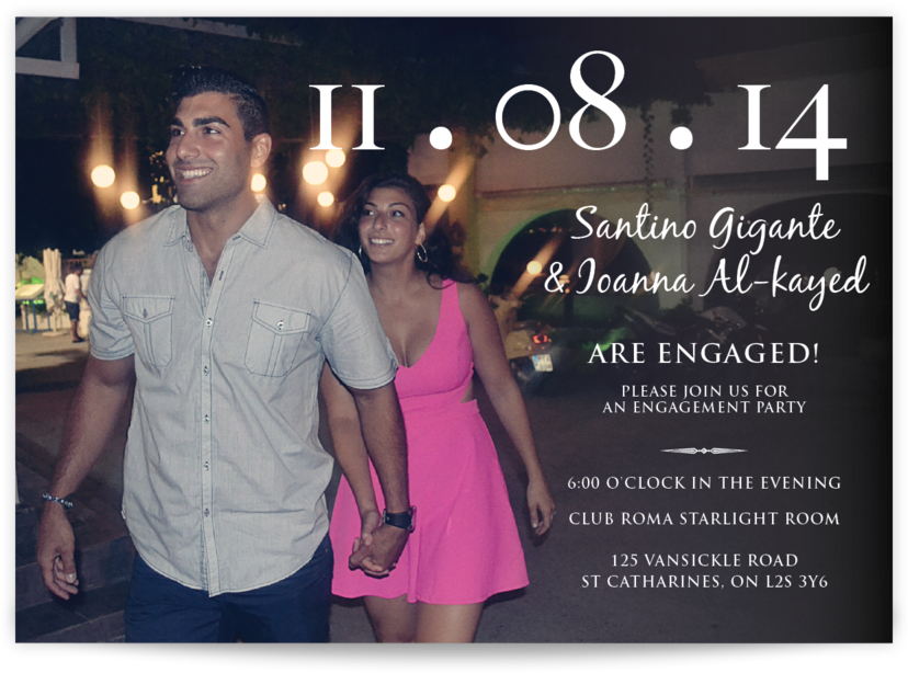 Engagementsavethedate - Poster (1000x1000), Png Download