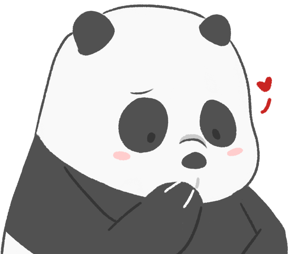 Polar Bear Giant Panda Cartoon Network Hashtag - We Bare Bears Panda (993x877), Png Download