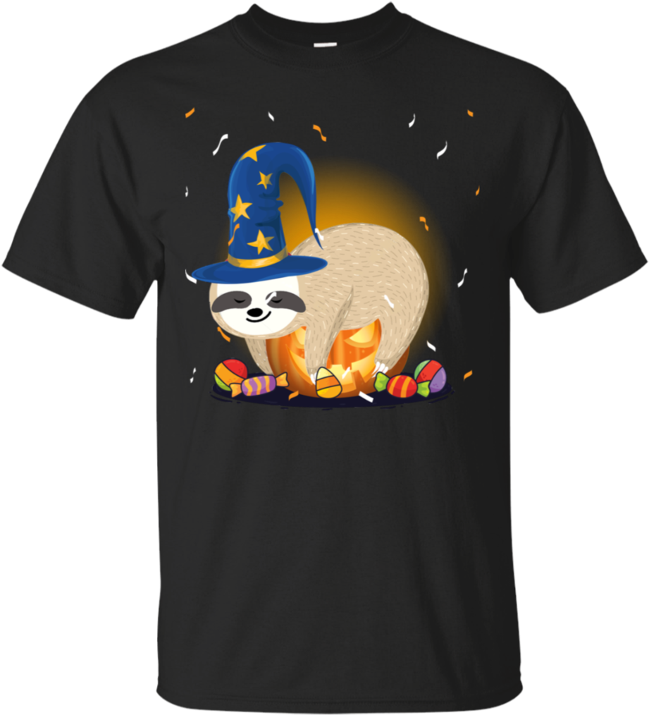 Sloth Costume Halloween Halloween Sloth Pumpkin T-shirt - Adidas Stranger Things T Shirt (1024x1024), Png Download