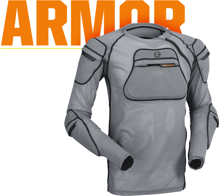 Apparel - Moose Racing Protector Shirt Xc1 Grey (1000x656), Png Download