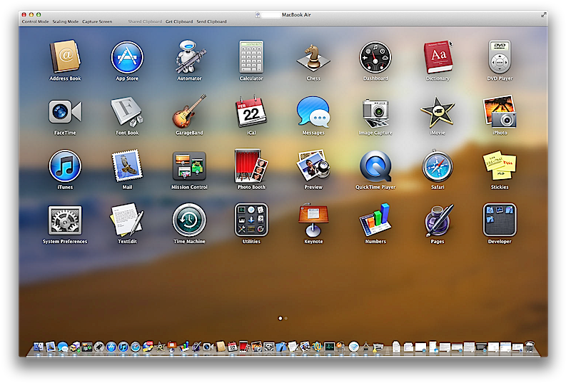 Mountain Lion's Screen Sharing Feature - Mac Os X Lion (800x544), Png Download