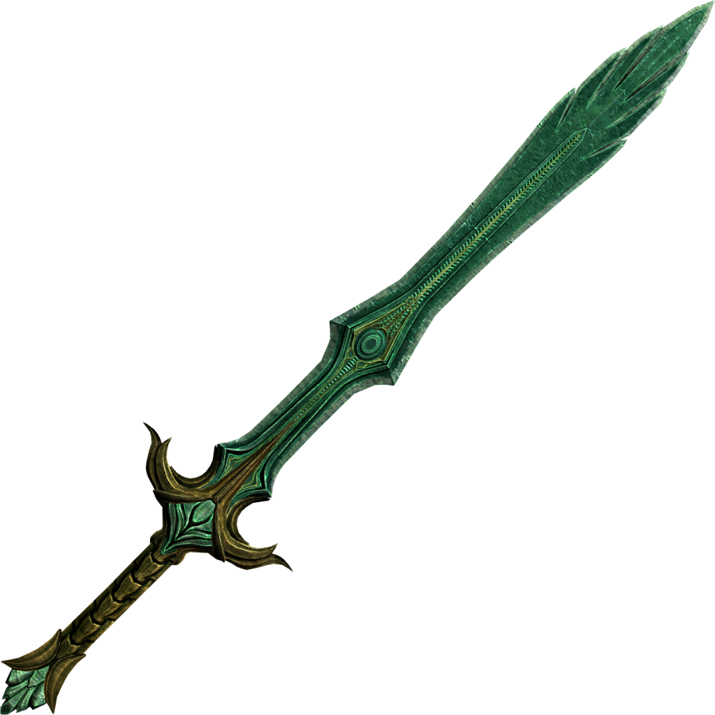 Glass Sword Png D&d - Skyrim Sword Png (1024x1024), Png Download