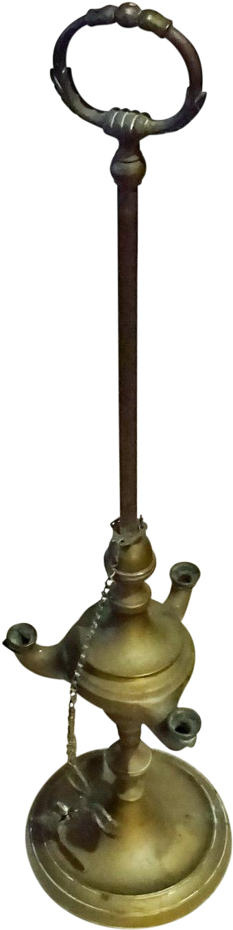 Oil Lamp (377x1507), Png Download