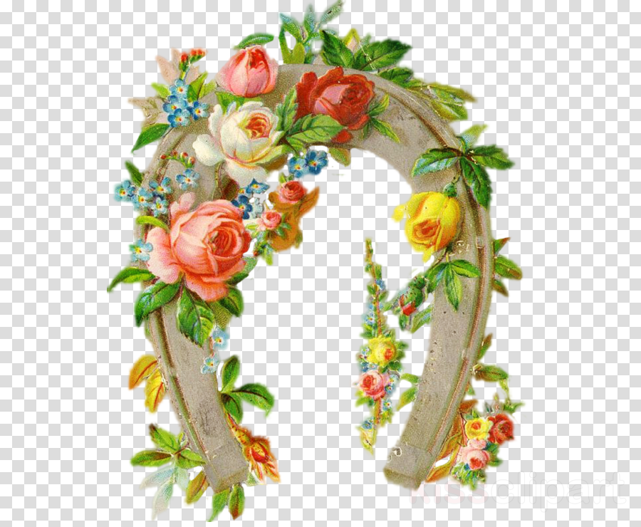 Download Photograph Clipart Floral Design Flower Wreath - Garden Roses (900x740), Png Download