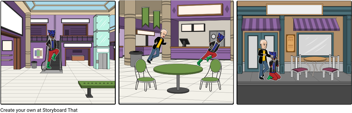 Old Man Saves Shopping Centre - Comics (1164x385), Png Download