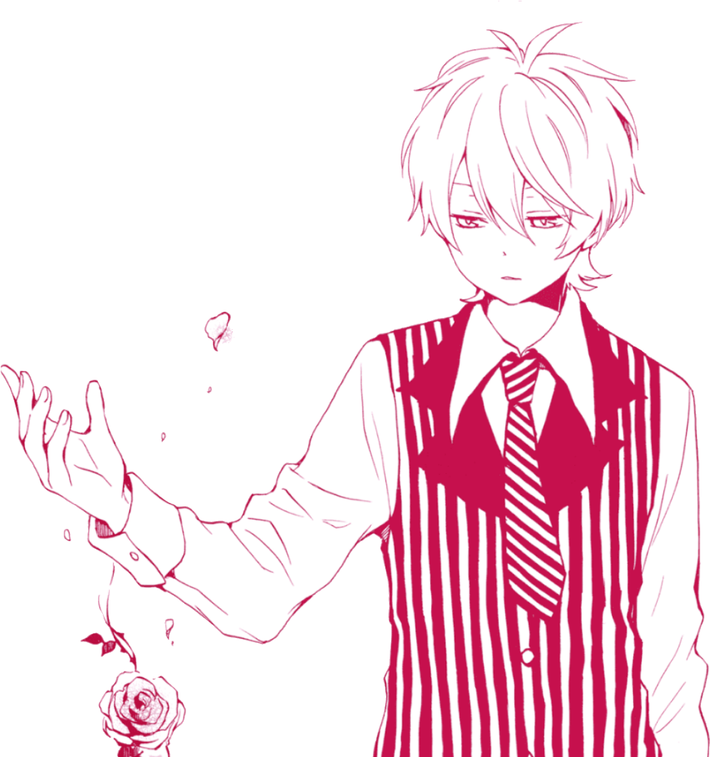Anime Boy Manga Pink (1097x1080), Png Download