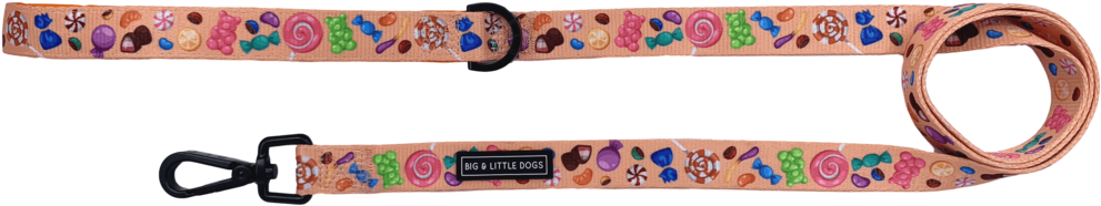 Candy Shop Comfort Neoprene Dog Leash - Dog (1024x323), Png Download