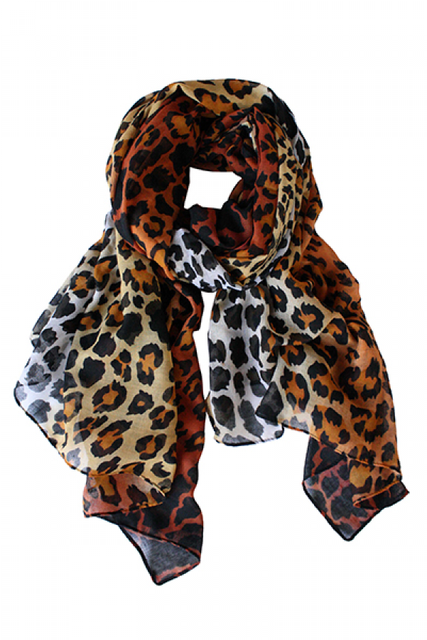Leopard Print Scarf - Scarf (900x900), Png Download
