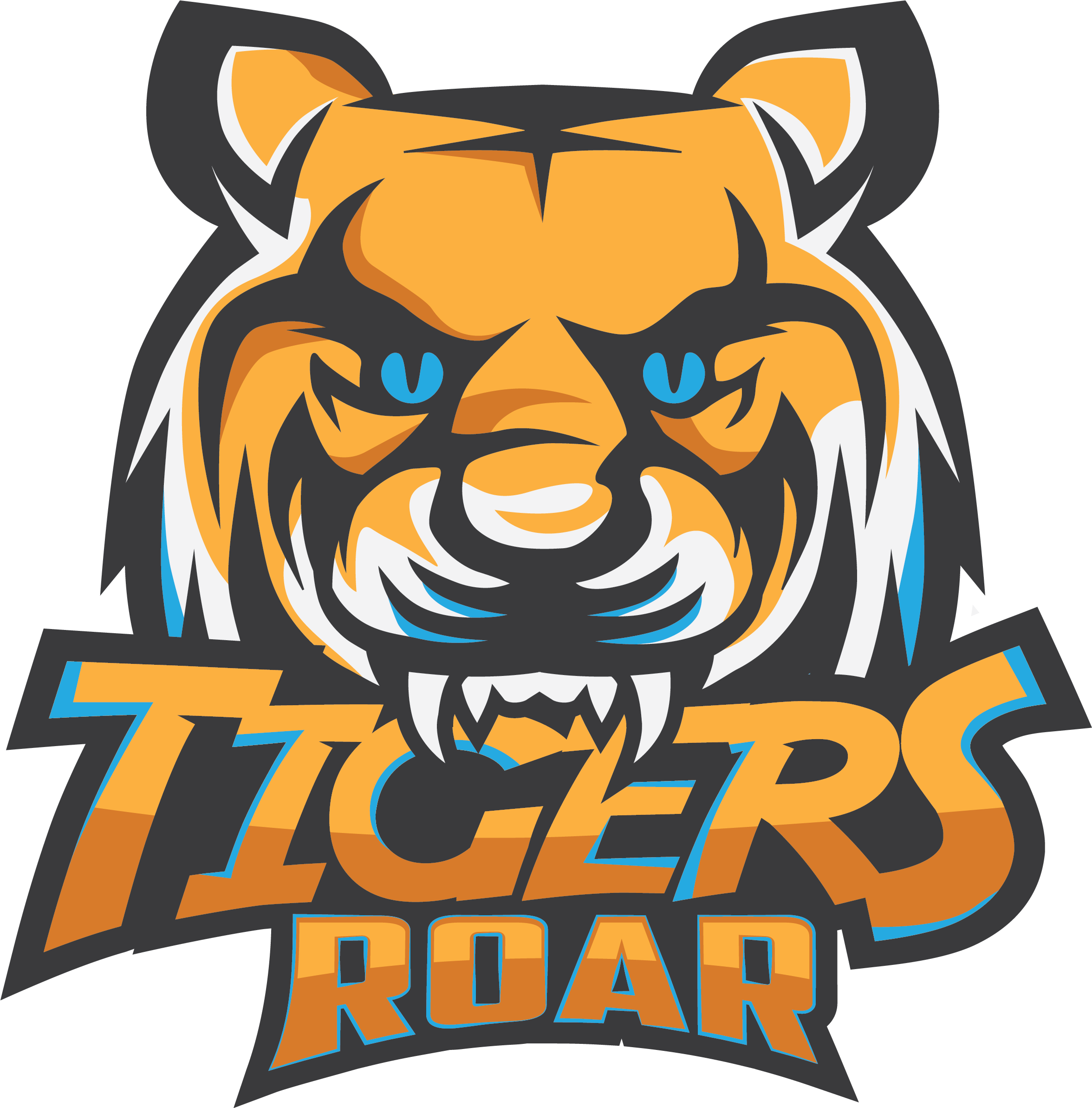 Clipart Tiger Roaring - Roar (2399x2384), Png Download