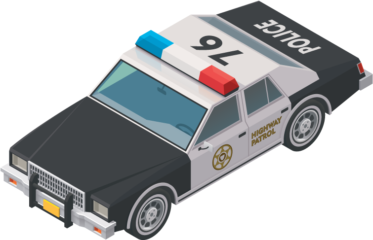 Police Car (787x535), Png Download