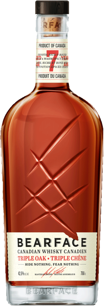 Bearface 7 Yo Triple Oak Canadian Whisky - Canada (349x1024), Png Download