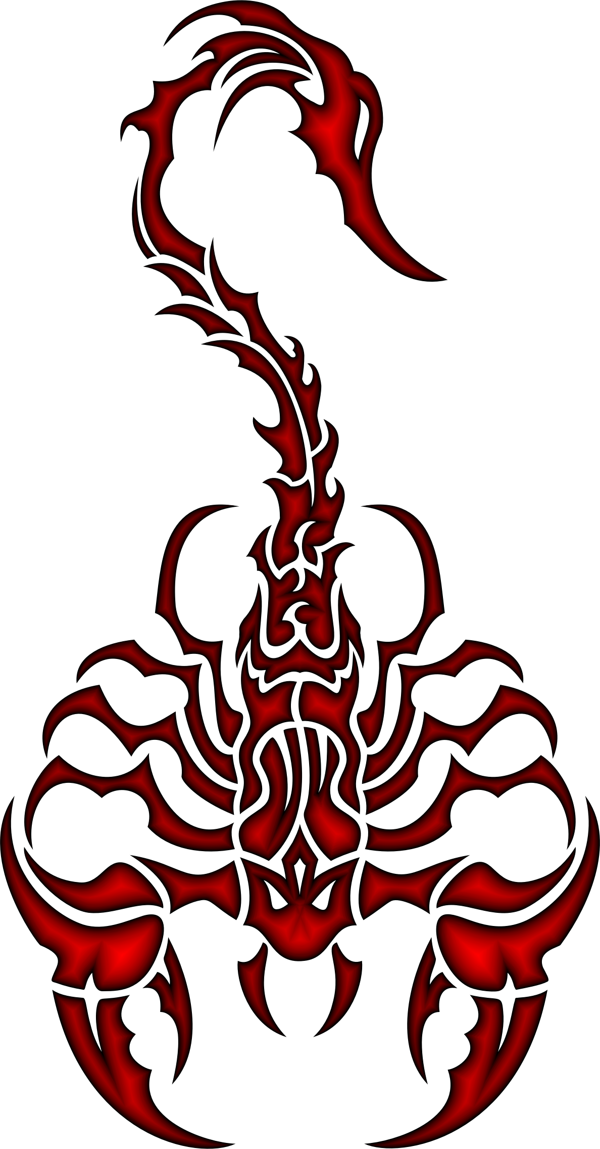 This Free Icons Png Design Of Sleek Tribal Scorpion (1188x2272), Png Download