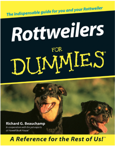 Take A Crash Course In Advanced Rottie - Rottweilers For Dummies [book] (800x683), Png Download
