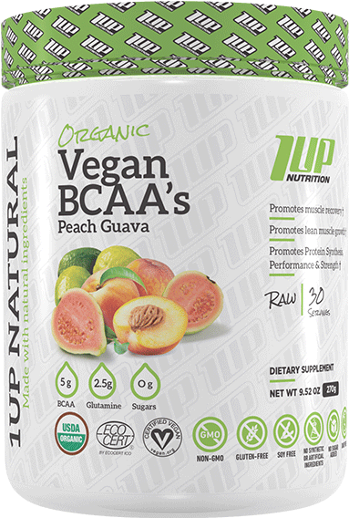 1up Nutrition Natural Vegan Bcaas 30 Serve - 1up Nutrition Vegan Protein (600x600), Png Download