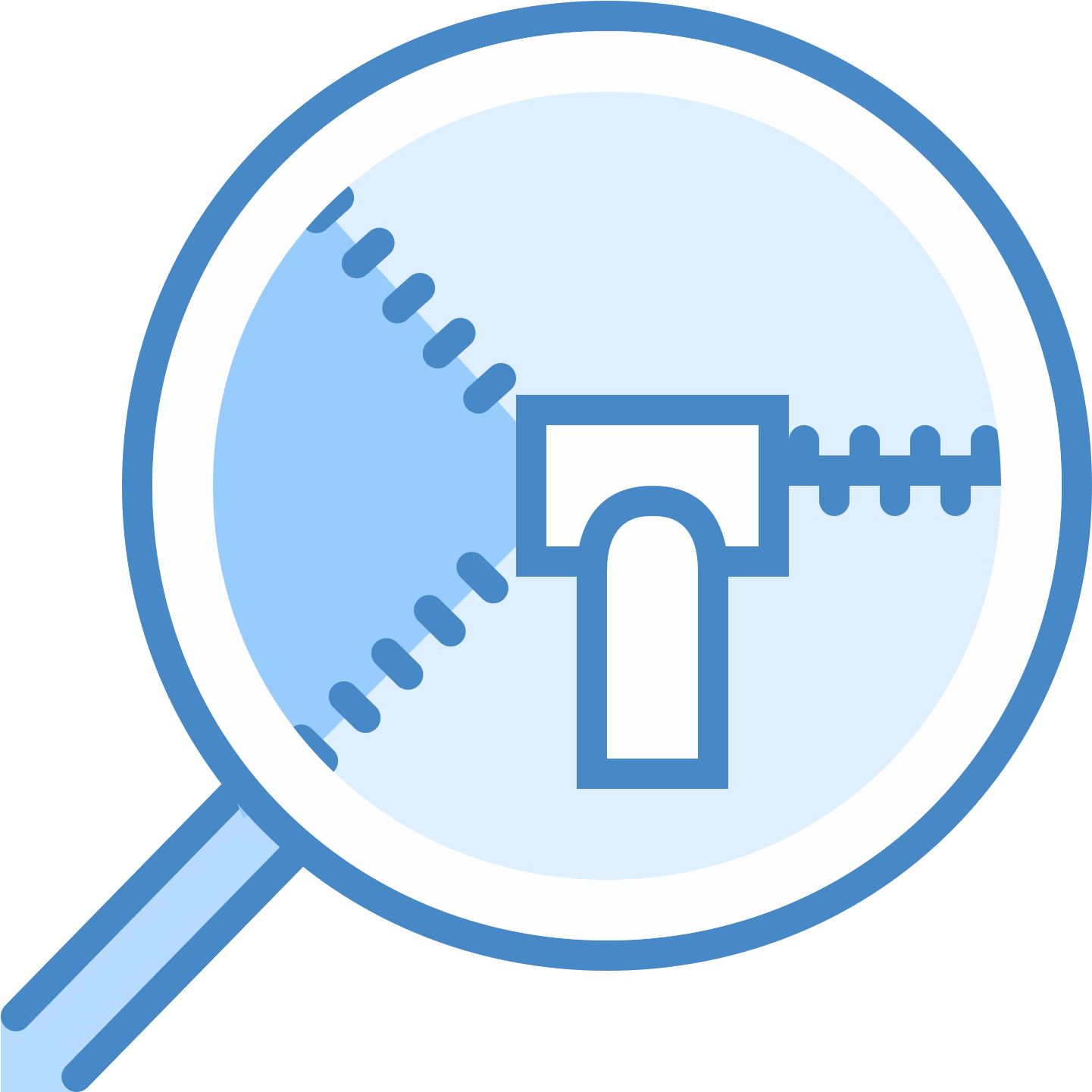 Zipper Details Icon - Icon (1600x1600), Png Download