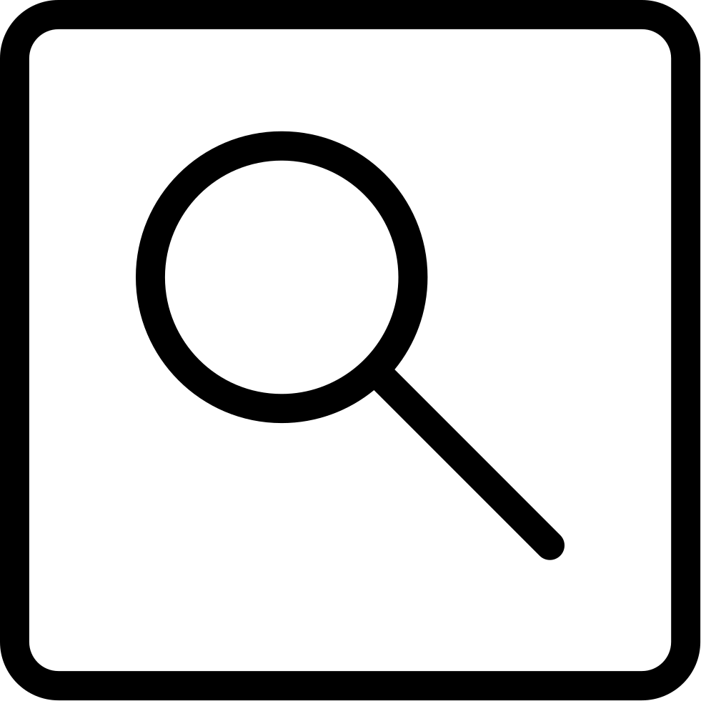 Magnifying Glass Comments - Search Icon (981x981), Png Download