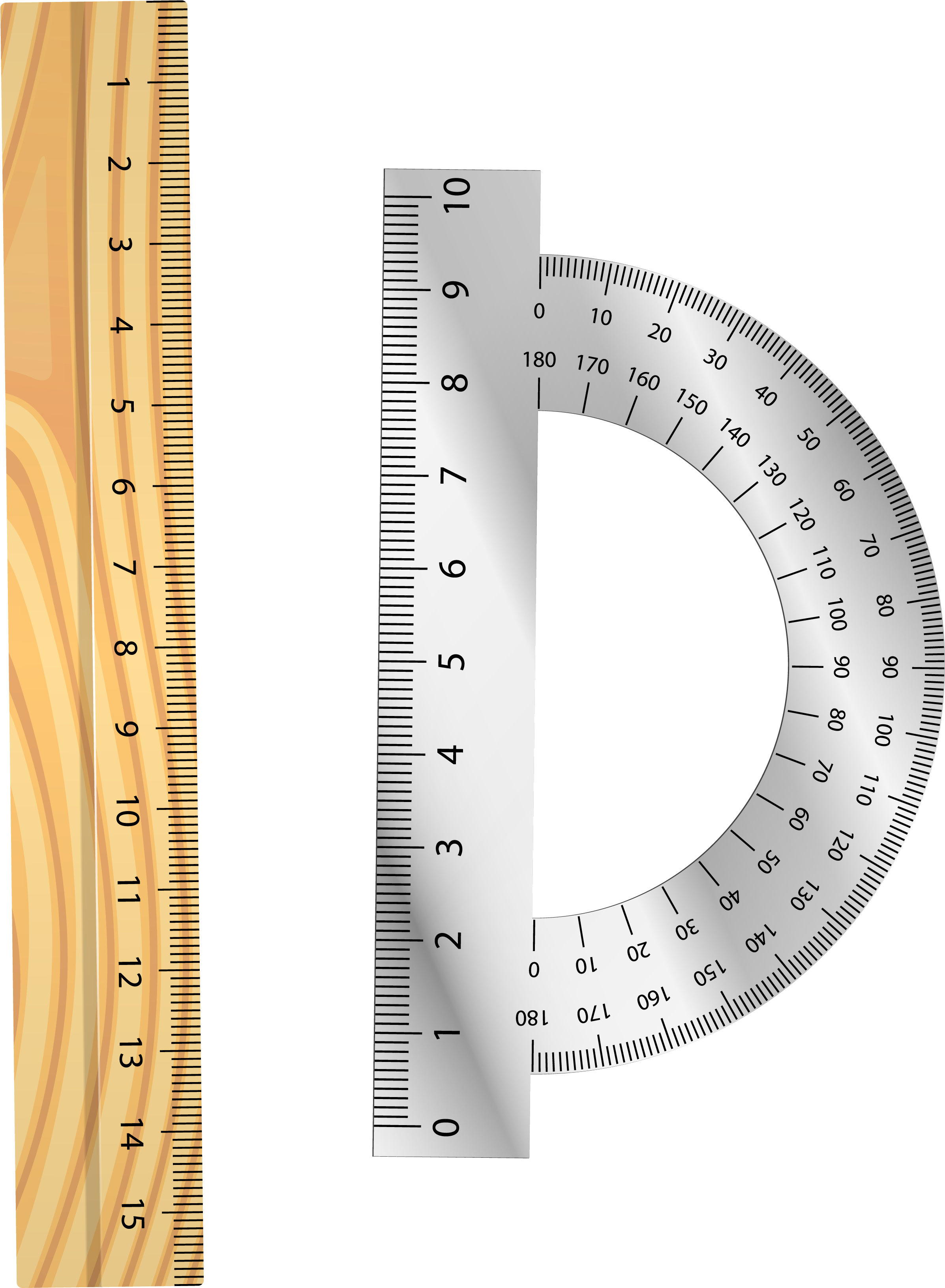 Ruler Png Image With Transparent Background - Protractor And Ruler Png (3195x3994), Png Download