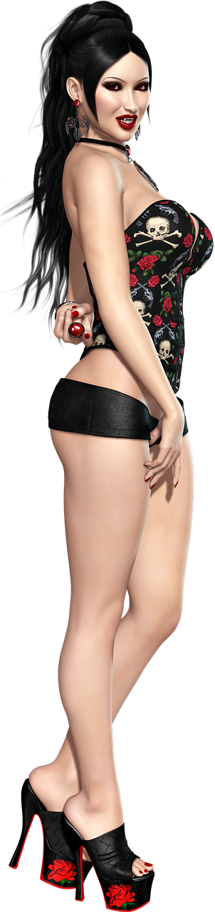 Sexy Vampire Png (489x1280), Png Download