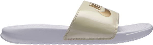 Nike Women's Benassi Slide 'just Do It / White - Nike (600x600), Png Download