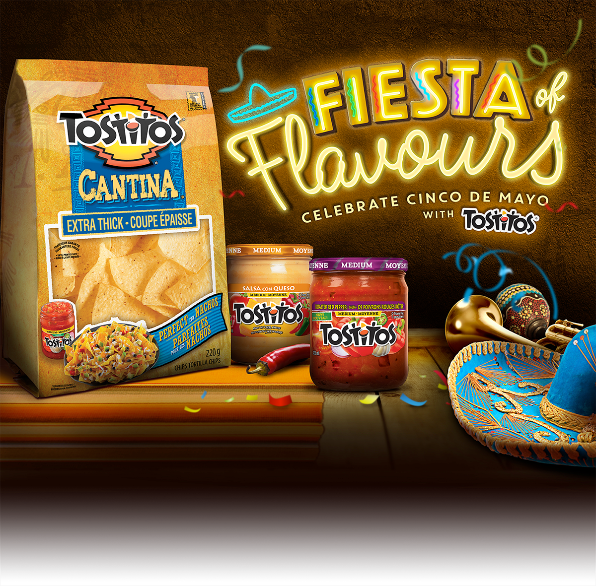 Cinco De Mayo With Tostitos - Tostitos Cantina Extra Thick Tortilla Chips (1200x1181), Png Download