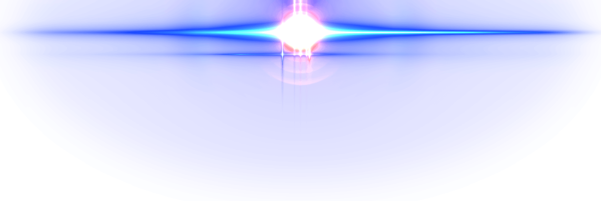 Flare - Reflection (1920x644), Png Download
