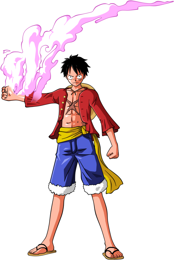 Luffy By Bardocksonic - One Piece Luffy 2 (698x1041), Png Download
