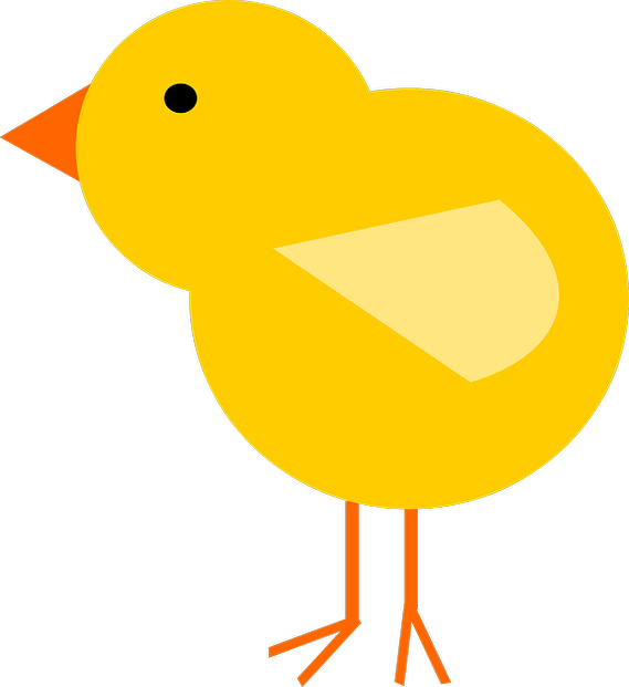 Baby Chick Cartoon Png (546x595), Png Download