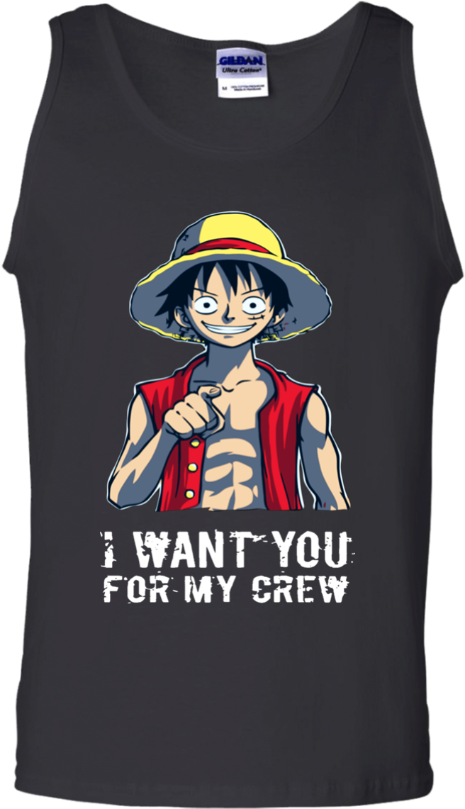 I Want You For My Crew One Piece Luffy Tank Top - Help More Bees Plant More Trees (1155x1155), Png Download