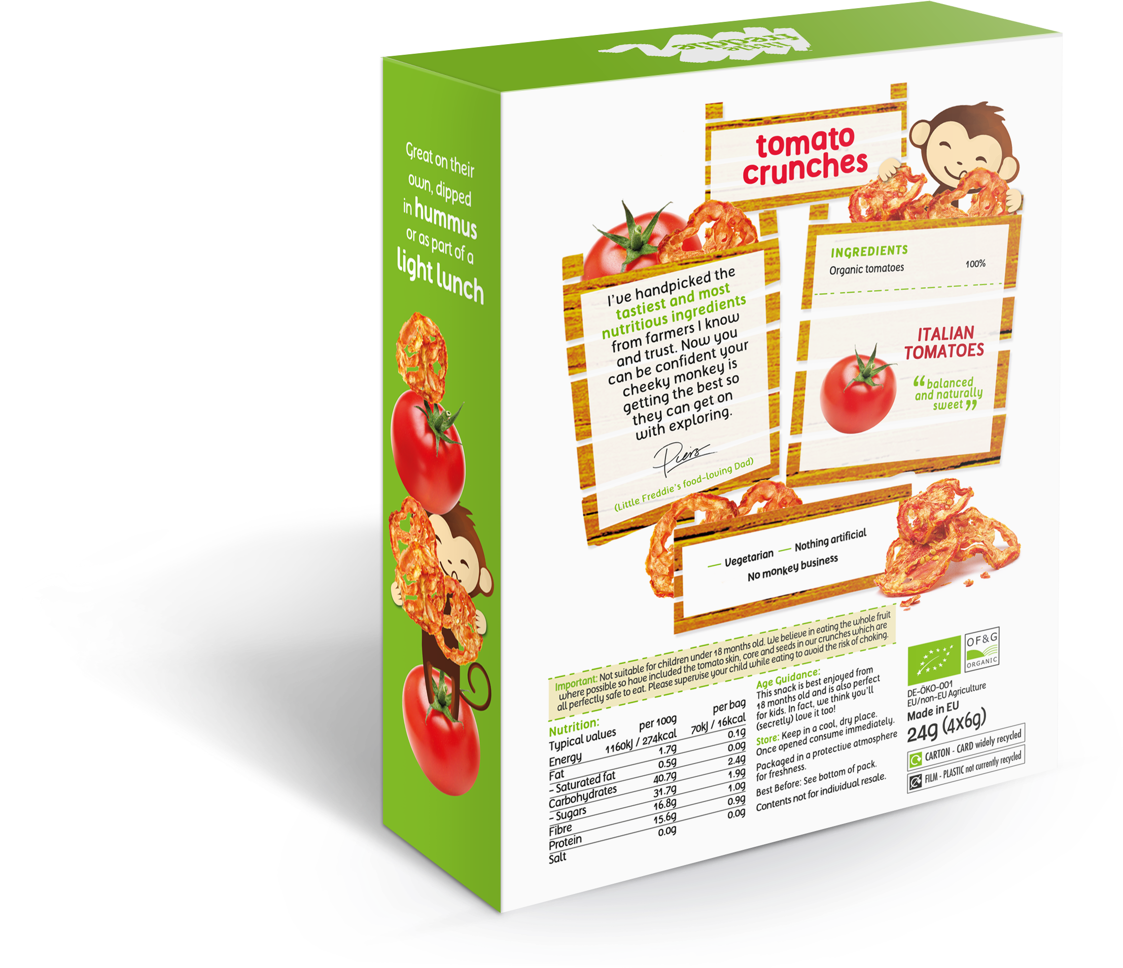 Little Freddie Organic Apple Crunches With Cinnamon (2789x2599), Png Download