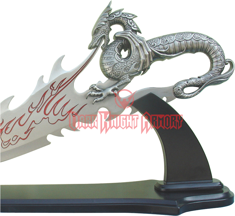 Fire-breathing Dragon Dagger - Fire Breathing Dragon Dagger (850x850), Png Download