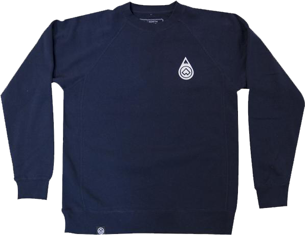 "raindrop" Classic Navy Crewneck Sweatshirt - Filson Jac Shirt Gray (600x600), Png Download
