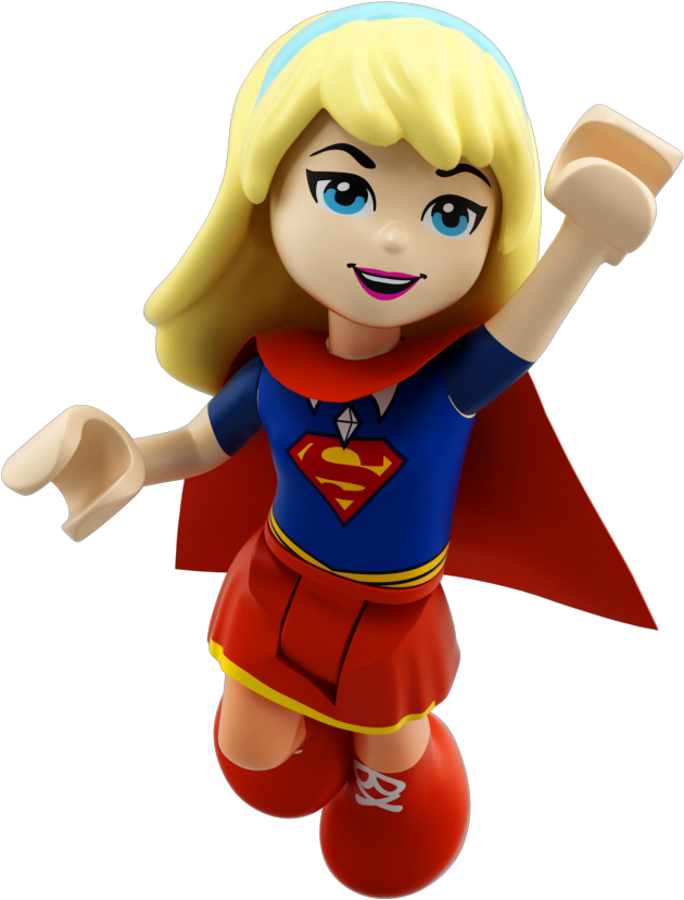 Lego Supergirl Png Banner Black And White - Lego Dc Superhero Girls Supergirl (1200x1200), Png Download